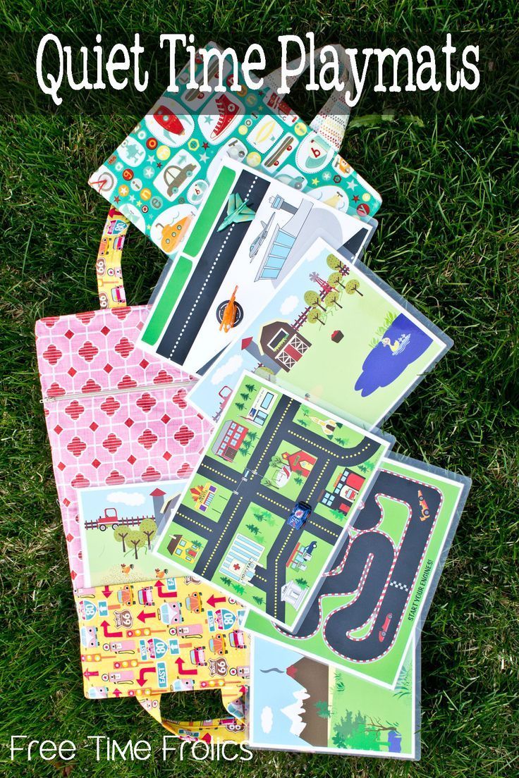 Printable Quiet Time Play mats free for kids -   15 fabric crafts For Kids play mats ideas