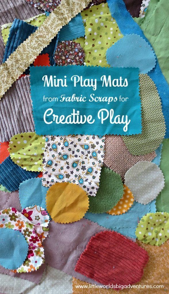 Making Mini Play Mats from Fabric Scraps -   15 fabric crafts For Kids play mats ideas