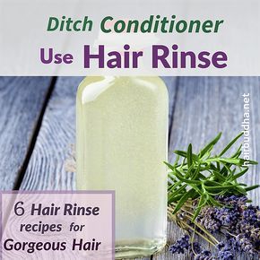 Ditch Conditioner, Use Hair Rinse: 6 Hair Rinse Recipes for Gorgeous hair -   15 hair Fall diy ideas