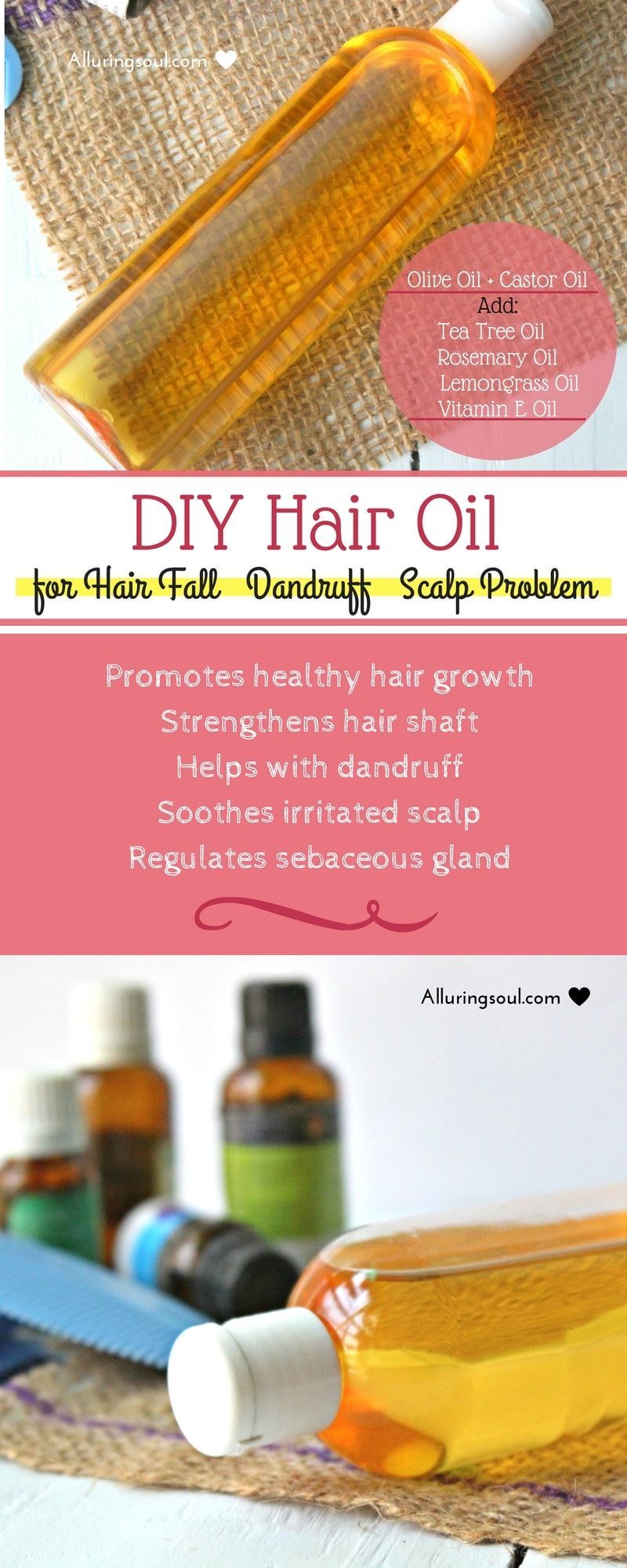 Vitamin E Hair Serum for Hair Growth & Healthy Scalp -   15 hair Fall diy ideas