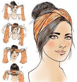How To Put on A Bandana In Your Hair As A Headband Hairstyles 32+ Concepts For 2019 - LastStepPin -   15 hairstyles Bandana headbands ideas