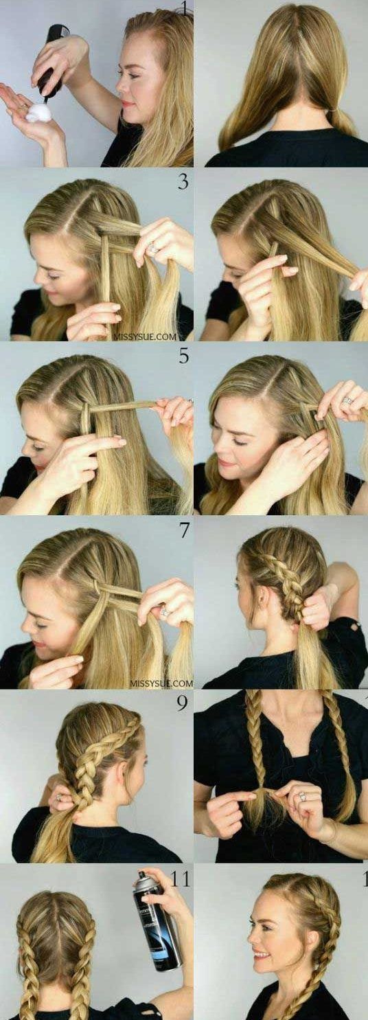 30 French Braids Hairstyles Step by Step -How to French Braid Your Own -   15 hairstyles Step By Step braided ideas