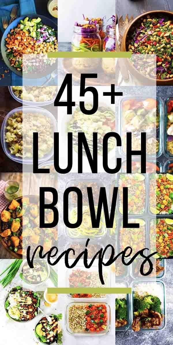 45+ Healthy Make Ahead Lunch Bowls -   15 healthy recipes Lunch bowls ideas