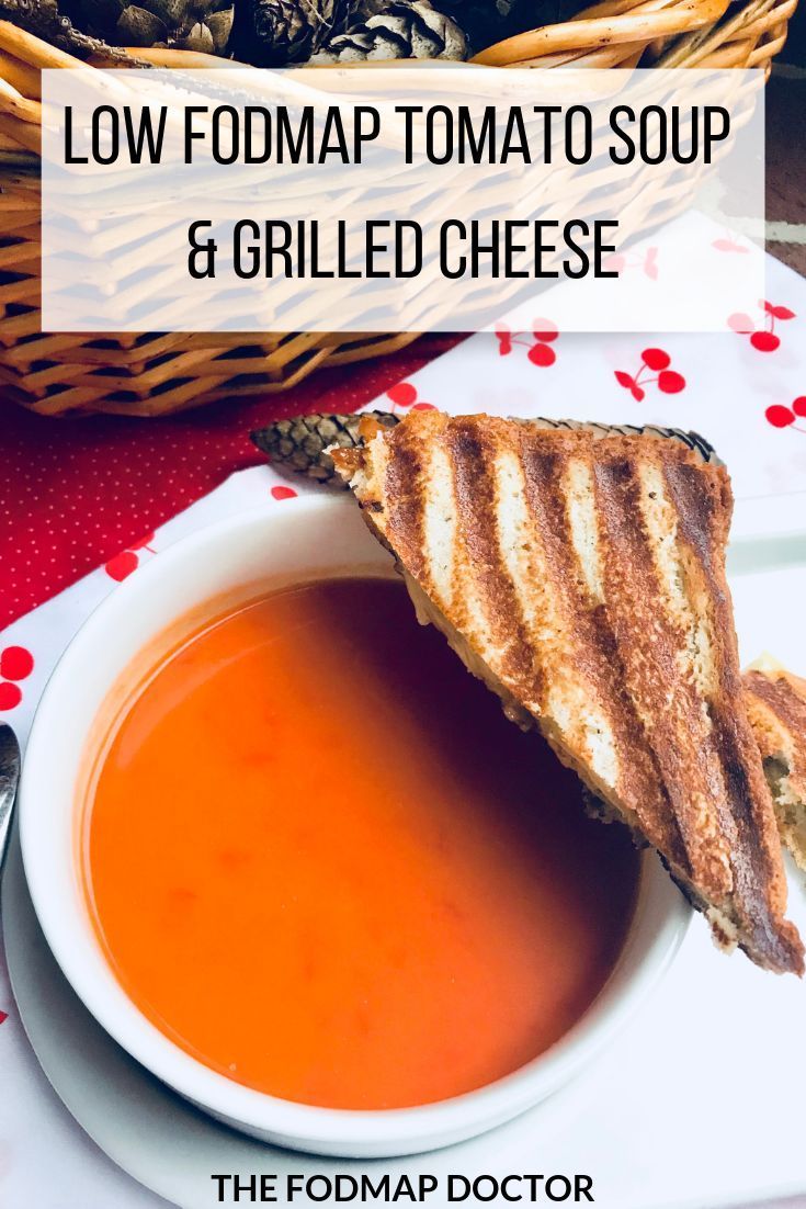 Low FODMAP Tomato Soup & Grilled Cheese - The FODMAP Doctor -   15 healthy recipes Soup grilled cheeses ideas