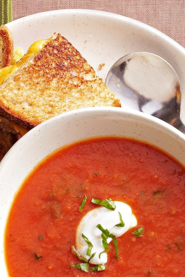 Roasted Tomato Soup and Grilled Cheese Sandwiches -   15 healthy recipes Soup grilled cheeses ideas