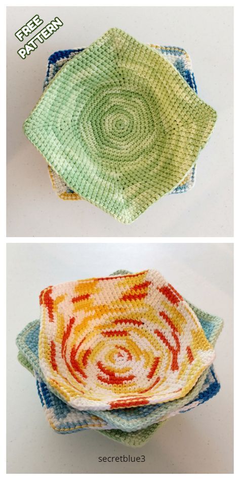 Bowl Cozy Hot Pad Free Crochet Patterns - DIY Magazine -   15 knitting and crochet Free Patterns hot pads ideas