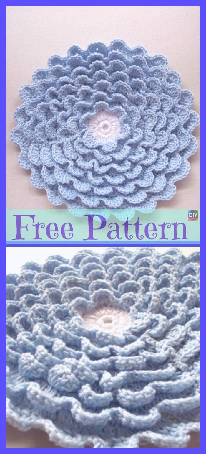 15 knitting and crochet Free Patterns hot pads ideas