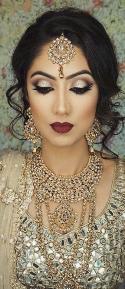 Trendy Jewerly Wedding Indian Bridal Makeup 45+ Ideas -   15 makeup Wedding indian ideas