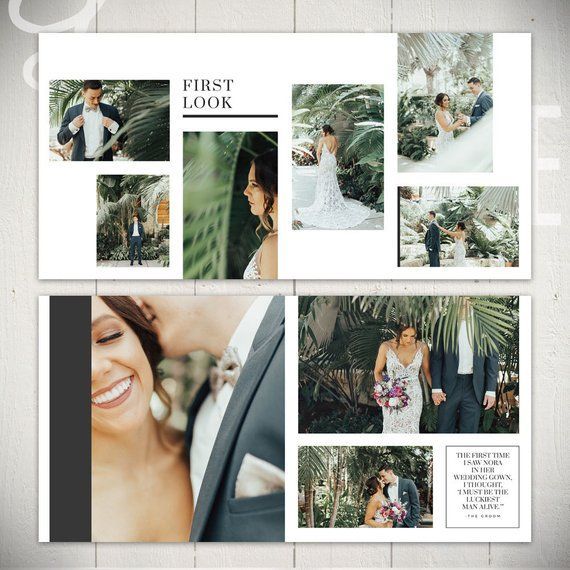 Wedding Album Template: Infinite - 10x10 Wedding or Engagement Book Template for Photoshop -   15 wedding Photos album ideas