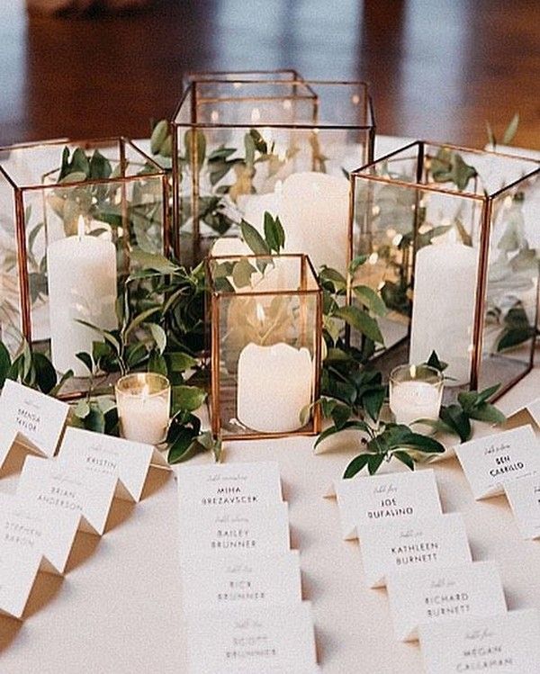 15 Simple and Elegant Wedding Escort Table Decoration Ideas -   15 wedding Simple decorations ideas