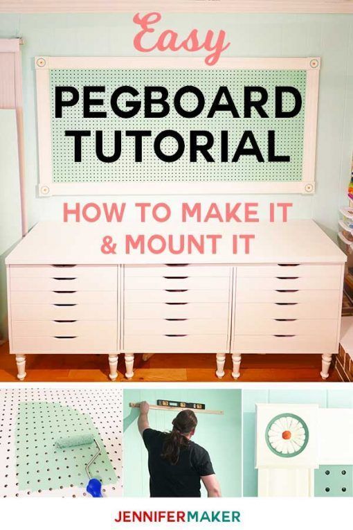 Large Framed Pegboard to Organize Your Craft Room -   16 diy projects For Room peg boards ideas