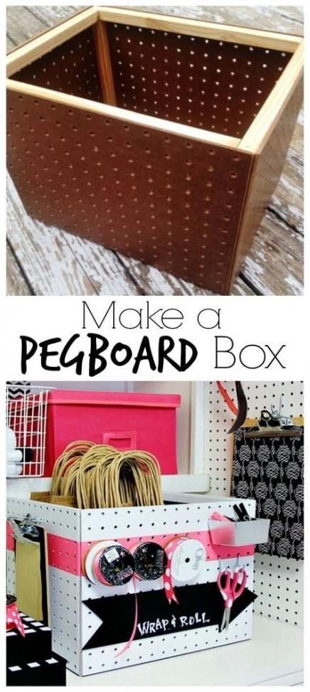 44+ ideas craft storage small space peg boards for 2019 -   16 diy projects For Room peg boards ideas
