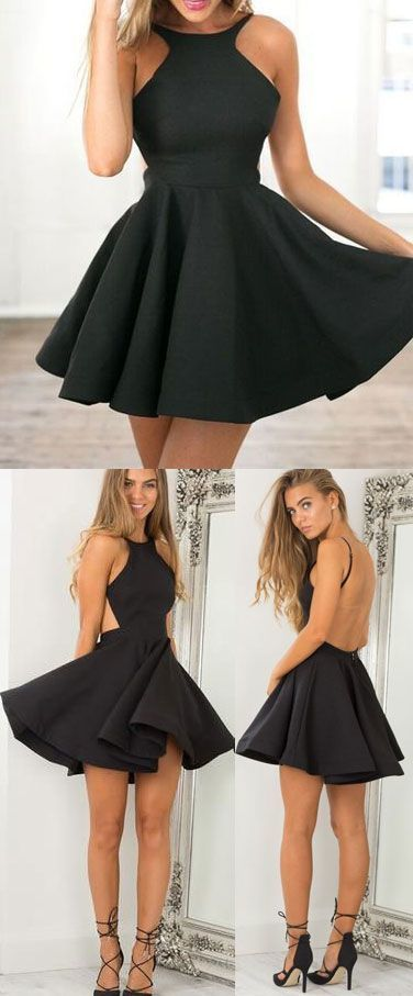 Backless Short Mini Short Black Homecoming Dresses Prom Dress from HotProm -   16 homecoming dress Classy ideas