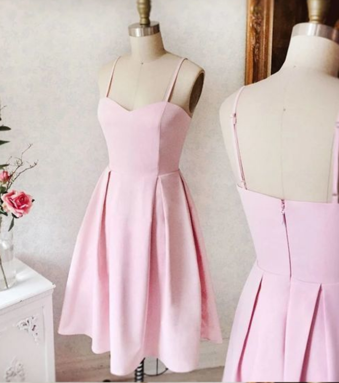 Sweetheart Neck Short Pink Prom Dresses, Short Pink Formal Homecoming Dresses -   16 homecoming dress Classy ideas