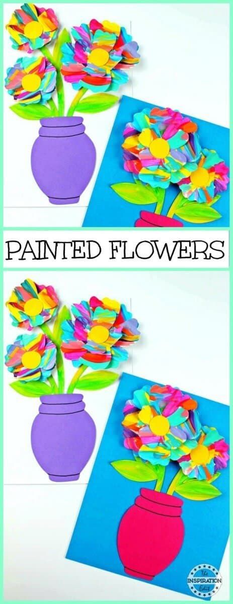 Painted Flower Art And Craft For Preschool -   16 plants Painting preschool ideas