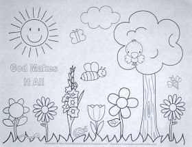 God Makes Flowers and Plants -   16 plants Painting preschool ideas