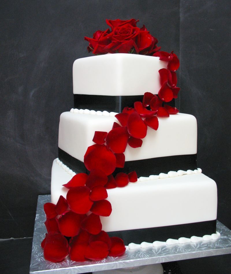 Destination Weddings -   16 wedding Cakes red ideas