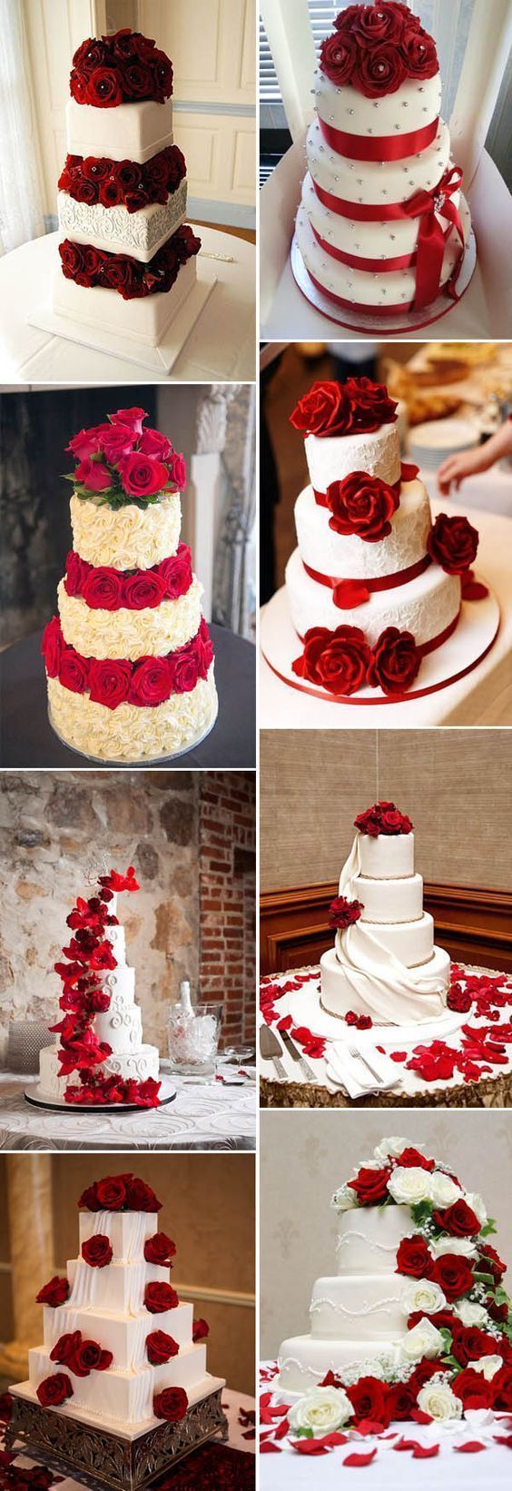 40 Inspirational Classic Red and White Wedding Ideas -   16 wedding Cakes red ideas