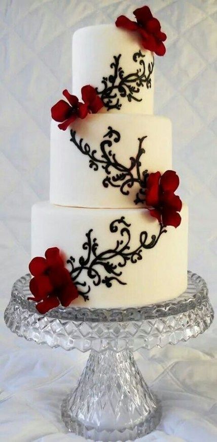 Wedding cakes red and black design 28 new ideas -   16 wedding Cakes red ideas