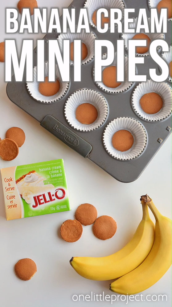 Mini Banana Cream Pies -   17 desserts Simple recipes ideas