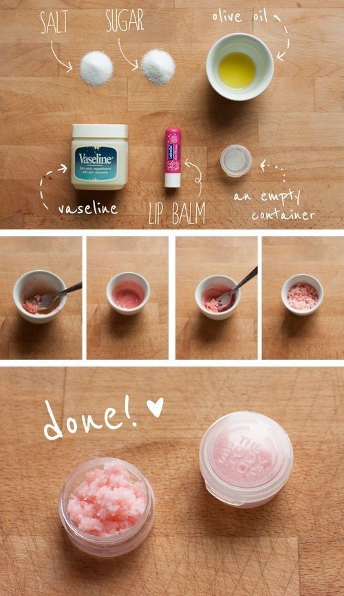 Before you apply lipstick, exfoliate your lips with this easy DIY scrub. -   17 diy projects For Women lip balm ideas