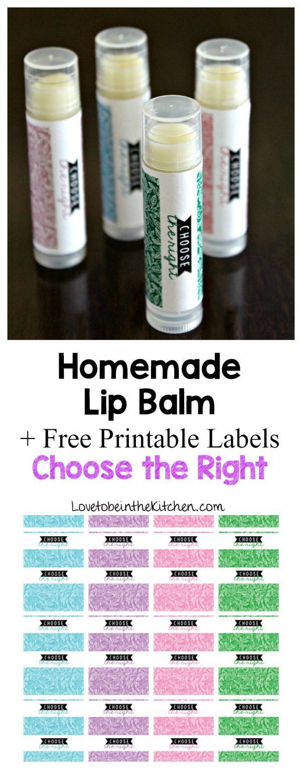 Homemade Lip Balm with Choose the Right Labels -   17 diy projects For Women lip balm ideas