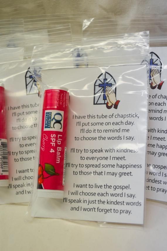 Religious Prayer or Christmas Chapstick Lip Balm Coworker/Friend/Family/Catechism/Church Stocking Stuffer -   17 diy projects For Women lip balm ideas