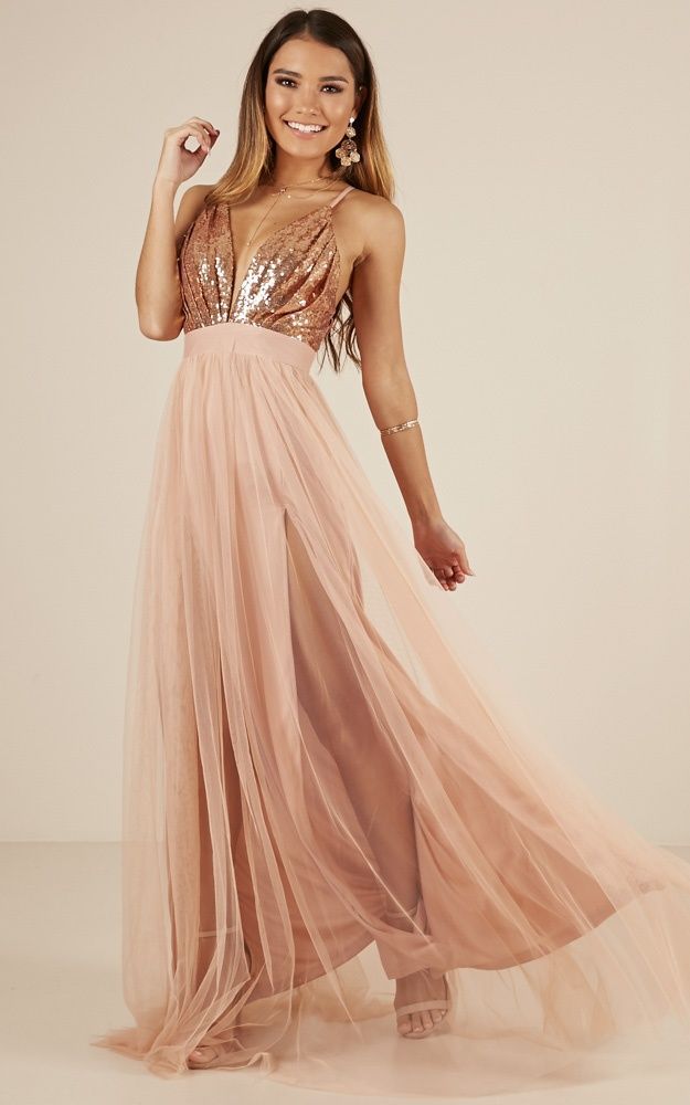 The Last Kiss Maxi Dress In Rose Gold Produced -   17 dress Bridesmaid tulle ideas
