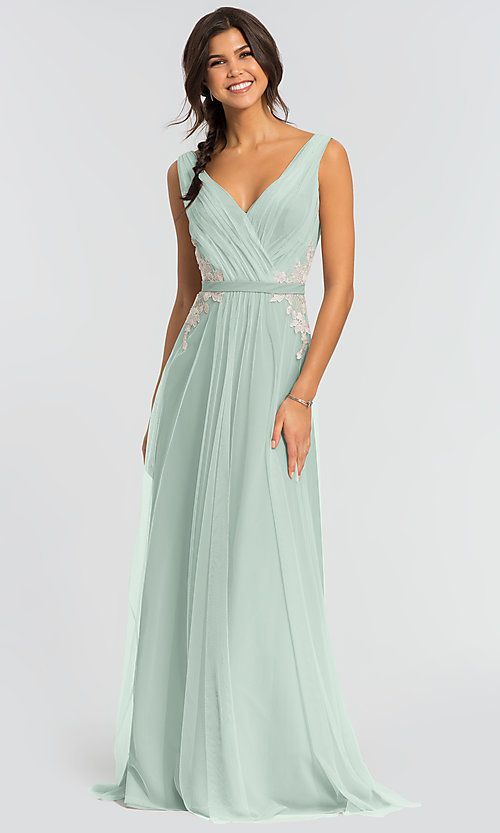 Kleinfeld Morning Mist Long Tulle Bridesmaid Dress: Limited Availability -   17 dress Bridesmaid tulle ideas