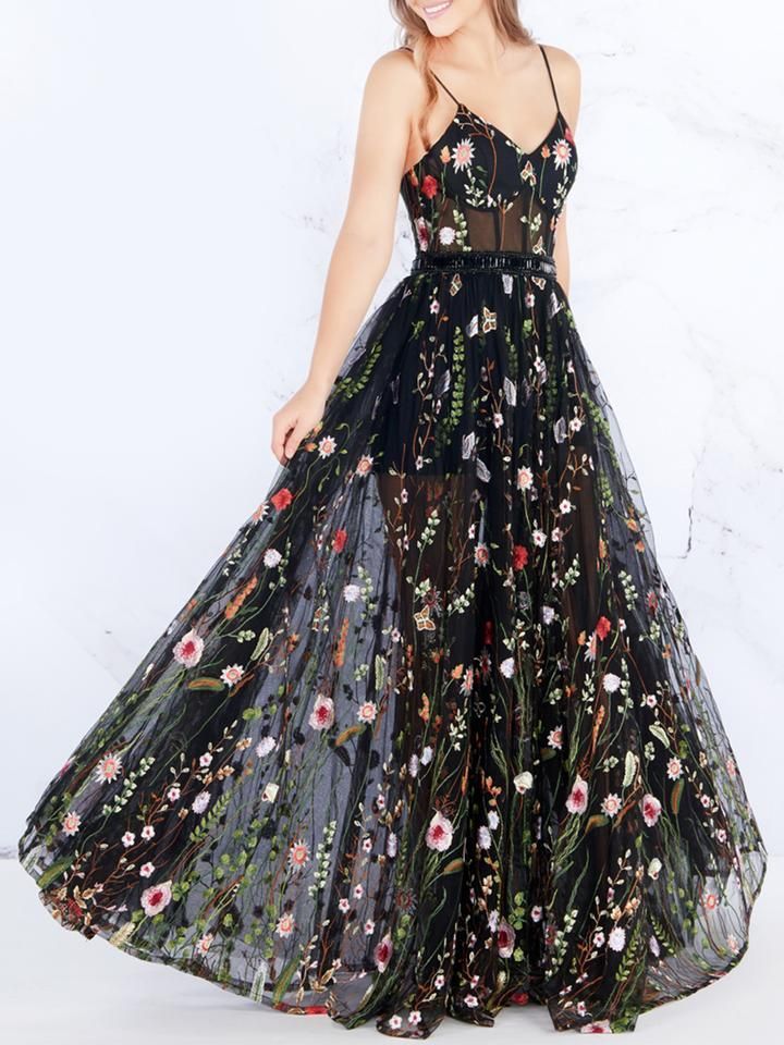 FUEGO Floral Sweep Dress -   17 dress Floral formal ideas