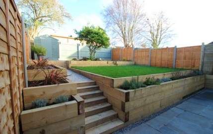 20+ Trendy garden design slope back yard -   17 garden design Wall stairs ideas