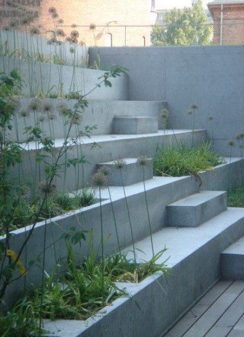 47 trendy stairs outdoor cement retaining walls -   17 garden design Wall stairs ideas