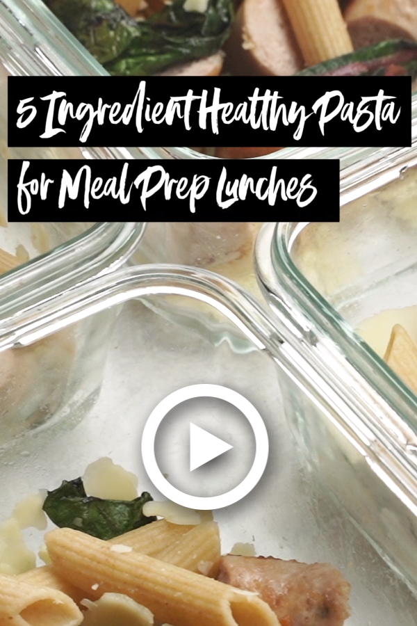 5 Ingredient Healthy Pasta for Meal Prep Lunches -   17 healthy recipes Soup lunch foods ideas