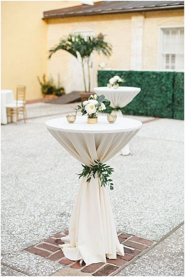 20 Perfect Wedding Cocktail Table Decoration Ideas for Your Big Day -   17 wedding Table colors ideas