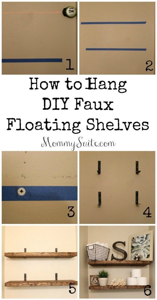 DIY Faux Floating Shelves -   18 diy projects House floating shelves ideas