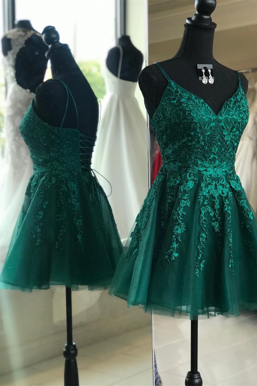 Emerald Green Short Homecoming Dress -   18 dress Blue green ideas