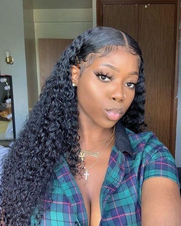 3 Bundles Brazilian Virgin Hair Curly Afro Weave With Lace Frontal -   18 hair Curly ideas