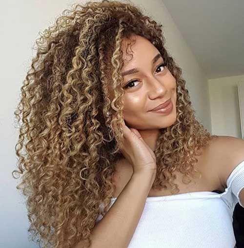 15+ Thick Curly Long Hair Ideas for Women -   18 hair Curly ideas