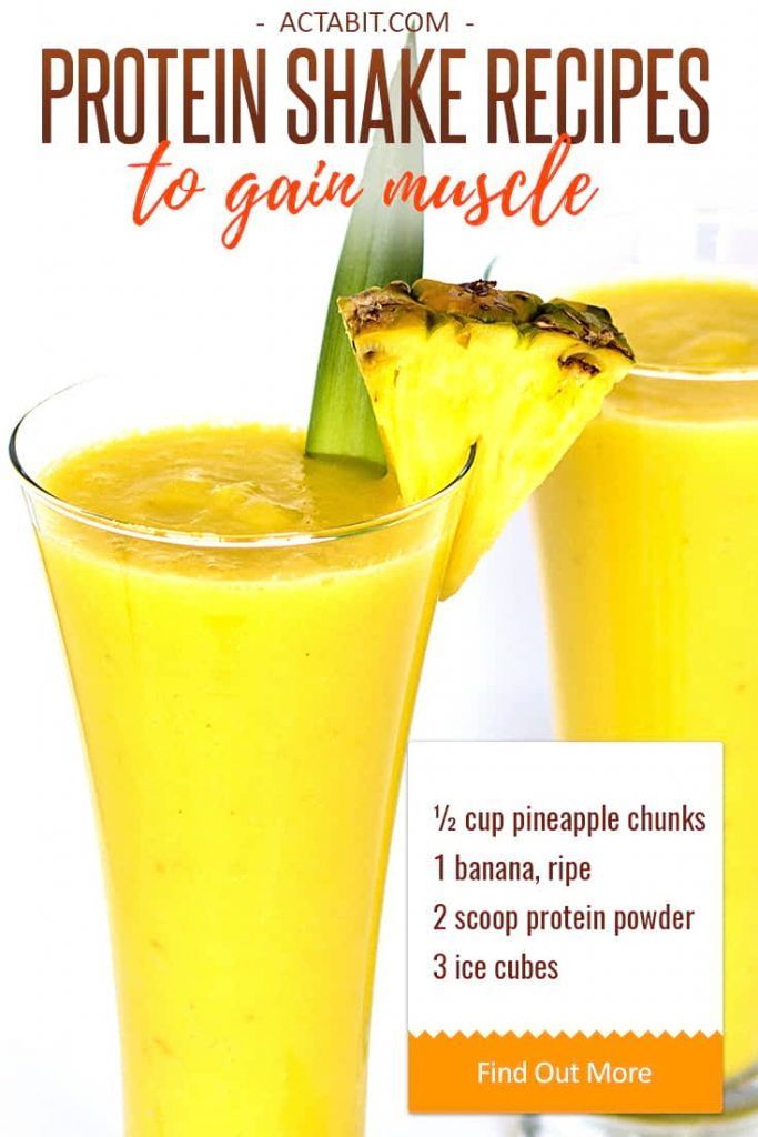 Healthy Protein Shake Recipes to Gain Muscle -   18 healthy recipes Protein nutrition ideas