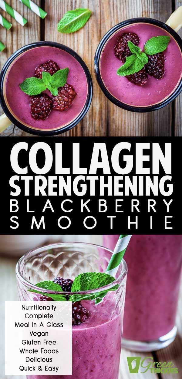Blackberry Smoothie with basil (Green Smoothie/Green Thickie) -   18 healthy recipes Smoothies cleanses ideas