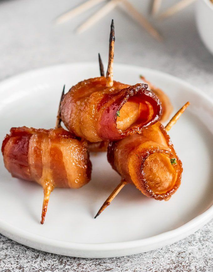 Bacon Wrapped Water Chestnuts -   18 healthy recipes Wraps appetizers ideas