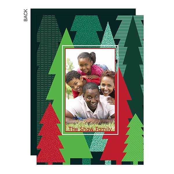 Simple Christmas Trees Premium Holiday Card -   18 holiday Text simple ideas