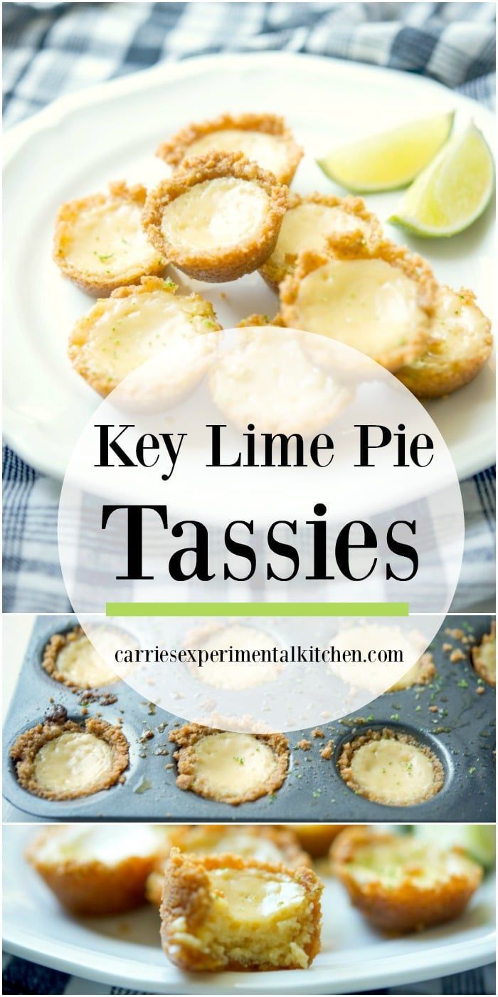 Easy Key Lime Pie Tassies. -   19 desserts Bite Size key lime ideas