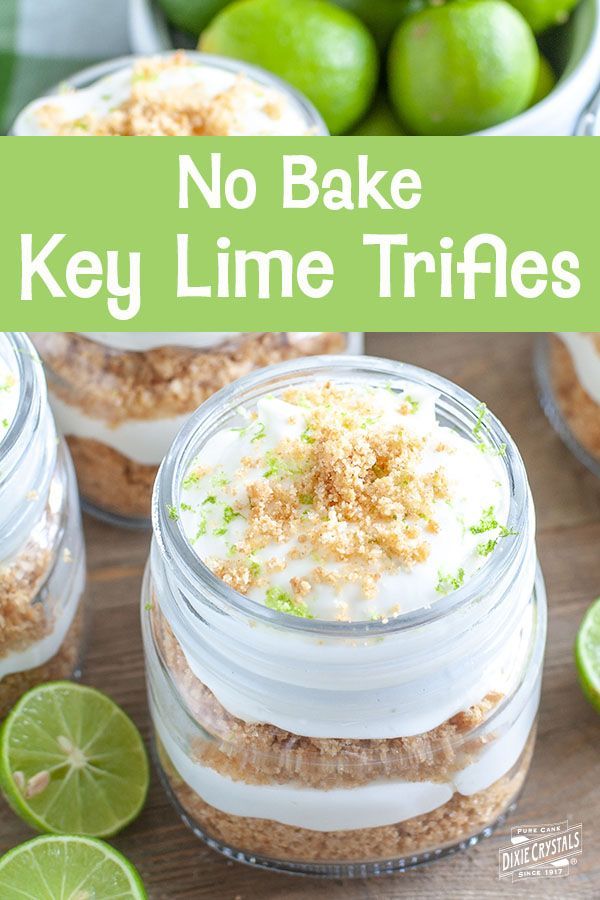 No Bake Key Lime Pie Trifle | Dixie Crystals -   19 desserts Bite Size key lime ideas