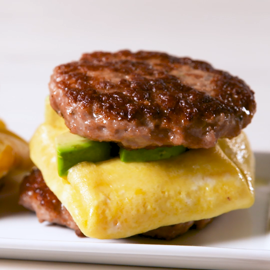 Keto Sausage Breakfast Sandwich -   19 diet Breakfast foods ideas