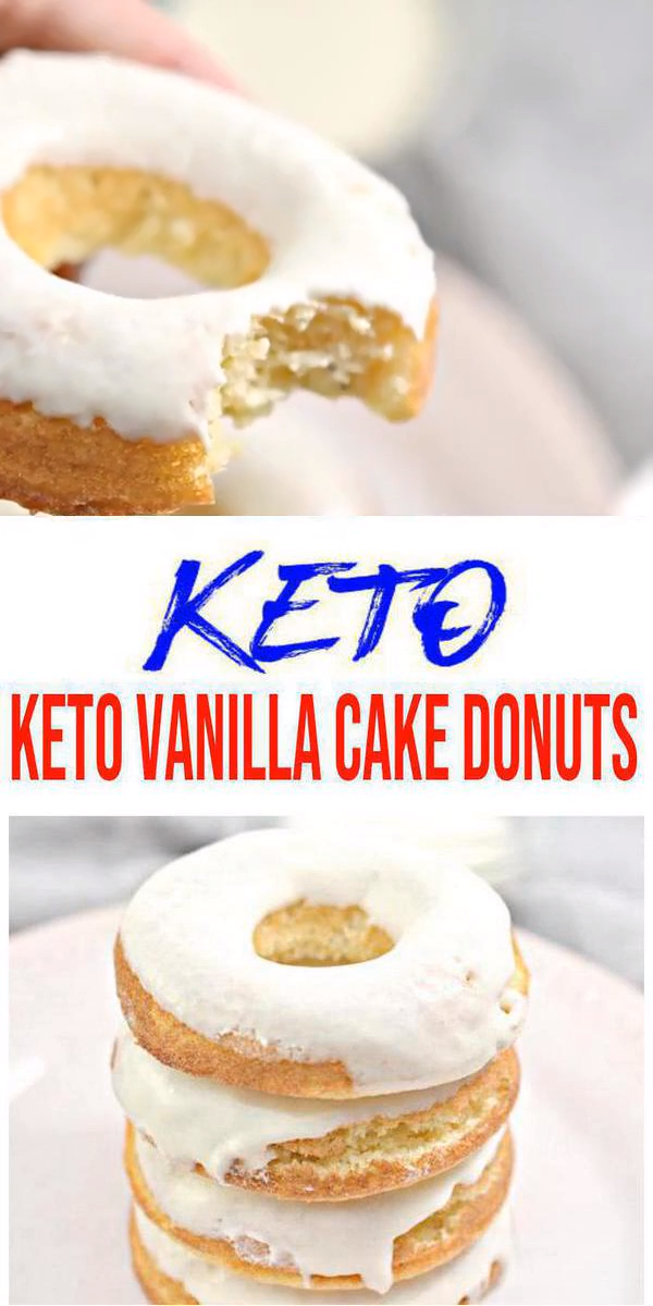 Best Keto Donuts – Super Yummy Low Carb Vanilla Cake Donut Recipe – Baked Glaze Donuts For Ketogenic Diet -   19 diet Breakfast foods ideas