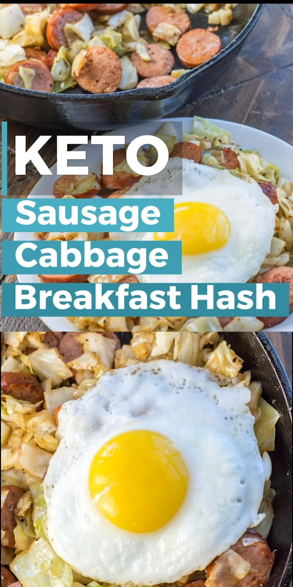 Keto Sausage and Cabbage Breakfast Hash -   19 diet Breakfast foods ideas