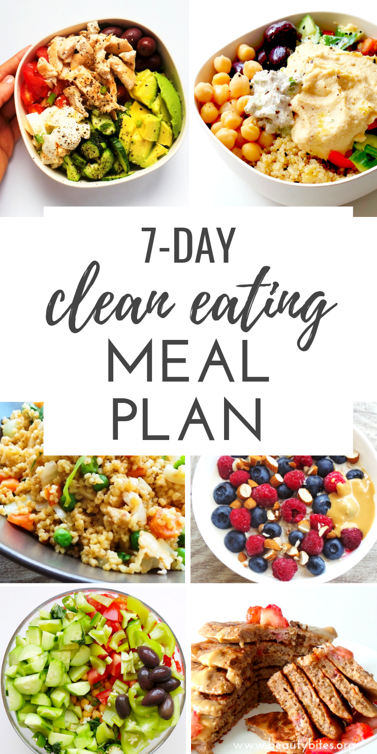 7-Day Clean Eating Challenge & Meal Plan (The First One) - Beauty Bites -   19 diet Clean Eating health ideas