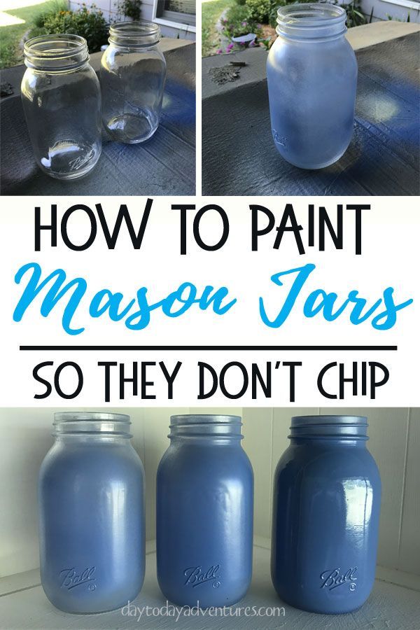 How to Paint Mason Jars so they won't chip -   19 diy projects Wedding mason jars ideas