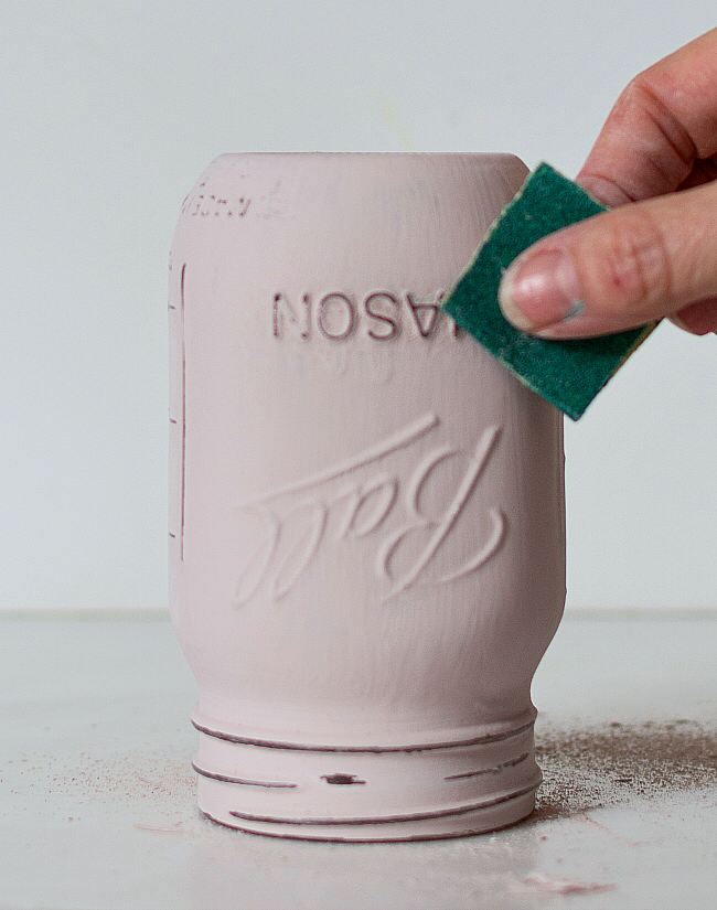 How To Paint and Distress Mason Jars -   19 diy projects Wedding mason jars ideas
